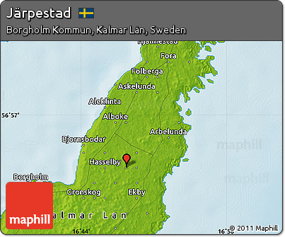 Physical Map of Järpestad