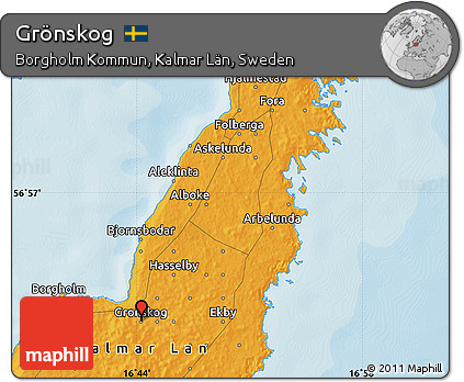 Political Map of Grönskog