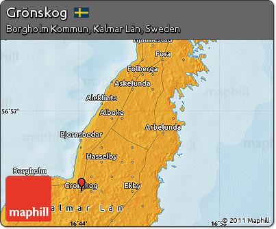 Political Map of Grönskog