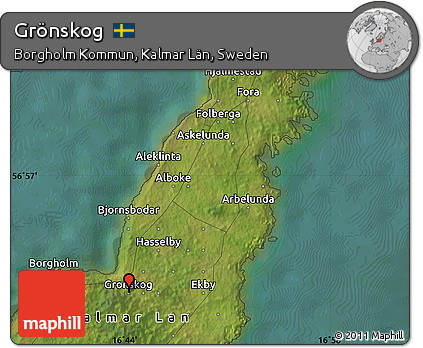 Satellite Map of Grönskog