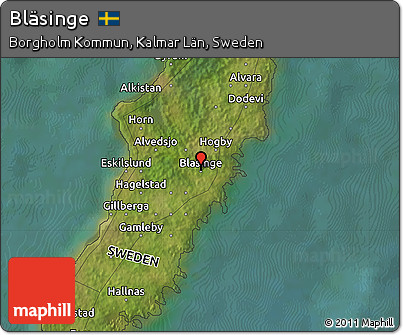 Satellite Map of Bläsinge