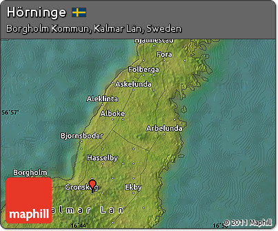 Satellite Map of Hörninge
