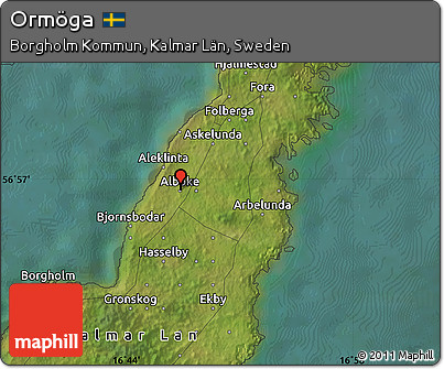 Satellite Map of Ormöga