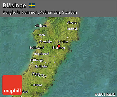 Satellite Map of Bläsinge