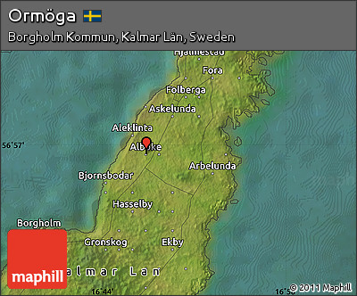 Satellite Map of Ormöga