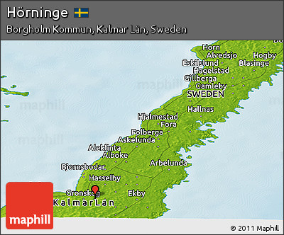 Physical Panoramic Map of Hörninge