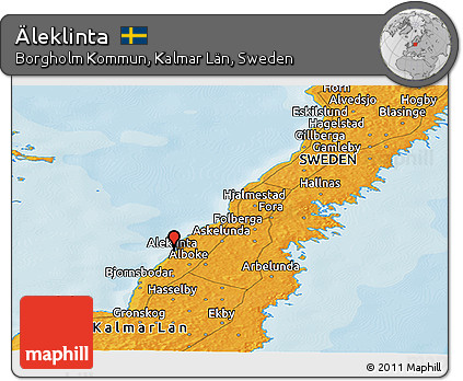 Political Panoramic Map of Äleklinta