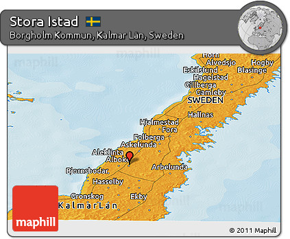 Political Panoramic Map of Stora Istad