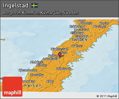 Political Panoramic Map of Ingelstad