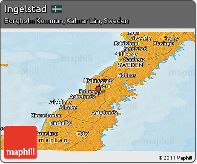 Political Panoramic Map of Ingelstad