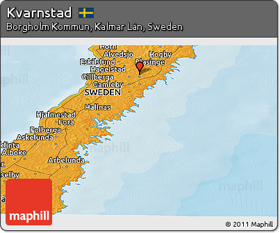 Political Panoramic Map of Kvarnstad