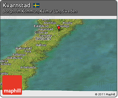 Satellite Panoramic Map of Kvarnstad