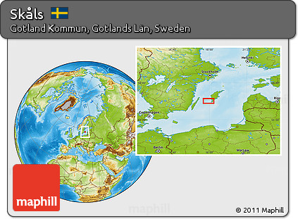 Physical Location Map of Skåls