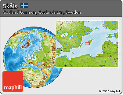 Physical Location Map of Skåls