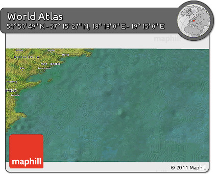 Satellite 3D Map of the Area around 57° 3' 8" N, 18° 46' 29" E