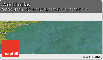 Satellite Panoramic Map of the Area around 57° 3' 8" N, 18° 46' 29" E