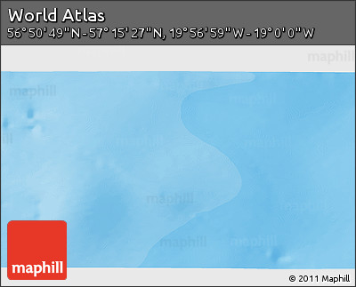 Political 3D Map of the Area around 57° 3' 8" N, 19° 28' 30" W