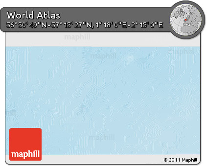 Physical 3D Map of the Area around 57° 3' 8" N, 1° 46' 29" E