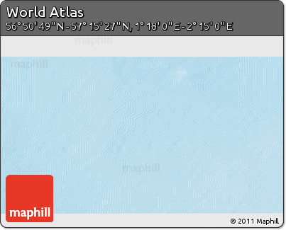 Physical 3D Map of the Area around 57° 3' 8" N, 1° 46' 29" E