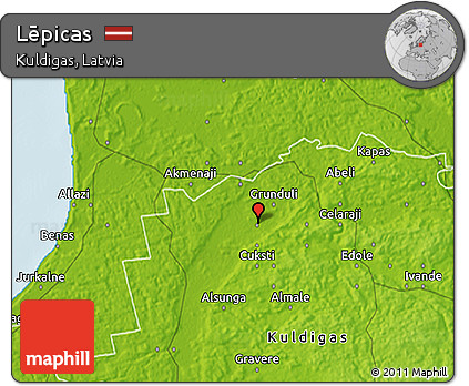 Physical 3D Map of Lēpicas