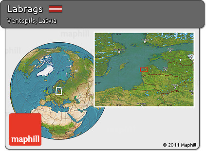 Satellite Location Map of Labrags