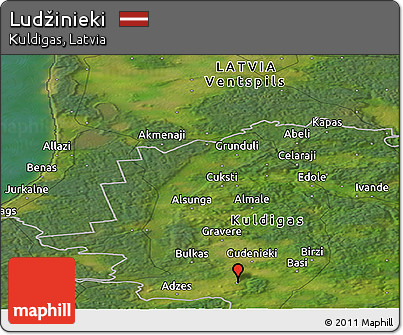 Satellite Panoramic Map of Ludžinieki