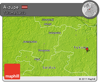 Physical 3D Map of Aizupe