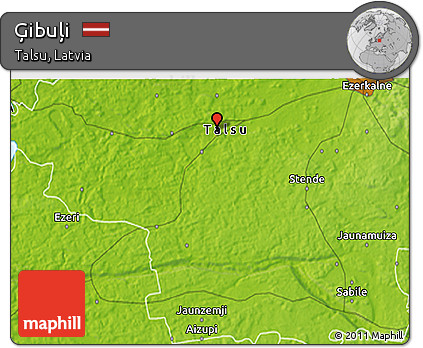 Physical 3D Map of Ģibuļi