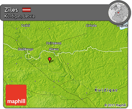 Physical 3D Map of Zīles