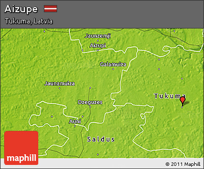 Physical 3D Map of Aizupe