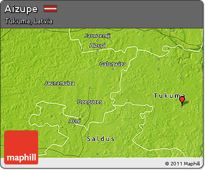 Physical 3D Map of Aizupe
