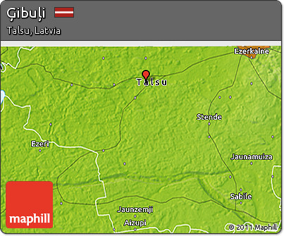 Physical 3D Map of Ģibuļi