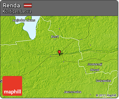 Physical 3D Map of Renda