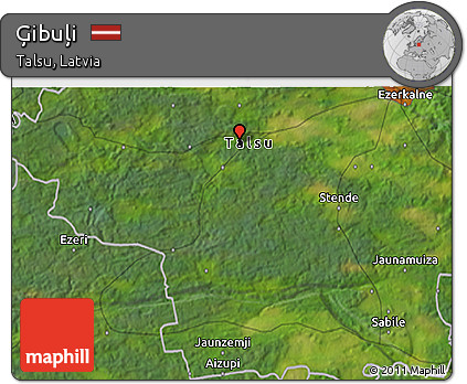 Satellite 3D Map of Ģibuļi