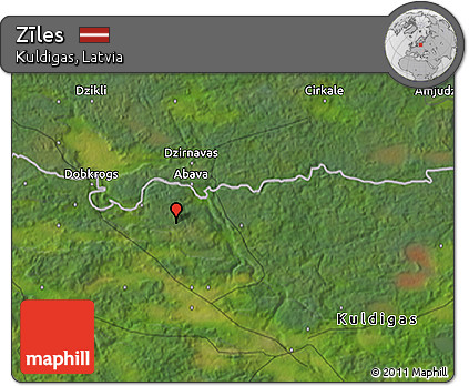 Satellite 3D Map of Zīles