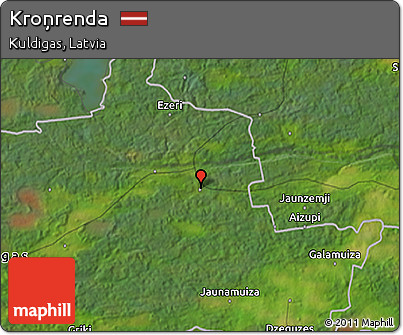 Satellite 3D Map of Kroņrenda