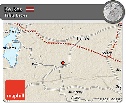 Shaded Relief 3D Map of Keikas