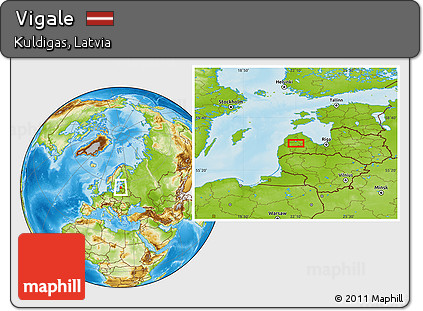 Physical Location Map of Vigale