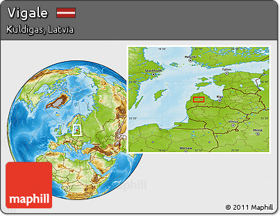 Physical Location Map of Vigale