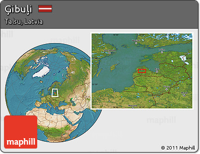 Satellite Location Map of Ģibuļi