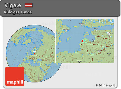 Savanna Style Location Map of Vigale