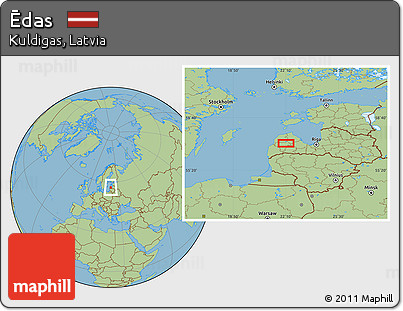 Savanna Style Location Map of Ēdas