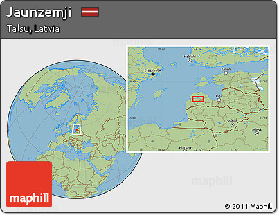 Savanna Style Location Map of Jaunzemji