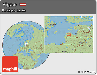 Savanna Style Location Map of Vigale