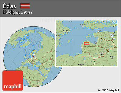 Savanna Style Location Map of Ēdas