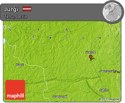 Physical Map of Jurģi