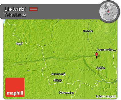 Physical Map of Lielvirbi