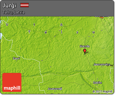 Physical Map of Jurģi