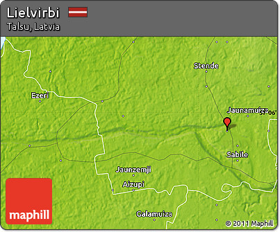 Physical Map of Lielvirbi