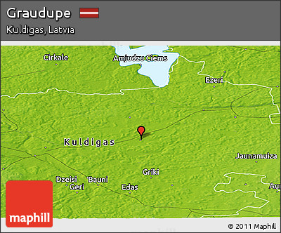 Physical Panoramic Map of Graudupe